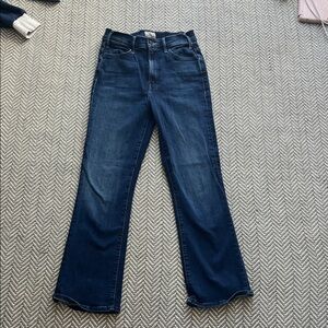 MOTHER Dark Blue Flare Jeans
